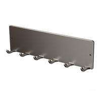 Gancho magnético de acero al carbono de fuerte sujeción para refrigerador, horno, microondas, lavadora, superficies de metal, almacenamiento, sin taladro, resistente a la corrosión, 6 ganchos (gris)