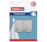 Gancho metálico permanente rectangular tesa, tamaño l