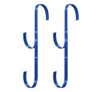 Gancho para dispositivos de piscina | Soporte de almacenamiento de metal resistente - Soporte de barra de 2 piezas, para skimmer, rastrillo, cepillo, red, manguera de aspiración, accesorios
