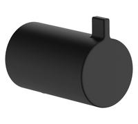 hansgrohe AddStoris S - Gancho toallero, toallero de baño, Gancho para Albornoz, fijación Oculta, Accesorios de baño, Negro Mate, 41762670