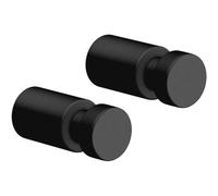 Gancho para toallas AIVO 4 cm, juego de 2, negro, acero inoxidable, Zack