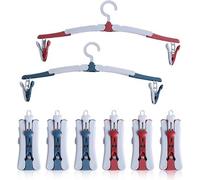 Gancho plegable para ropa – Juego de 8 unidades. Percha para ropa de viaje de 360 grados, con ganchos antideslizantes. Ganchos de viaje plegables que ahorran espacio, ideales para el hogar, hoteles, v