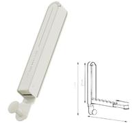 Gancho retráctil para colgar sobre la puerta, plegable, extensible | Diseño antideslizante, colgador de puerta de aleación de aluminio para ropa, toallas, bolsos, se adapta a puertas de hasta