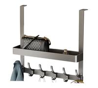 Gancho vertical de pared para toallas gruesas, acero al carbono, aleación de aluminio, montaje en puerta, almacenamiento de almacenamiento, ahorro de espacio, gancho de puerta de acero al carbono