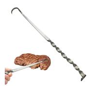 Gancho Volteador Para Carne Espátula Metálica Multiusos Para Parrilla | Gancho Girador De Carne De Exterior Camping Barbacoa Rostizar Freír Cocinar Filete Tocino Costilla Cocina
