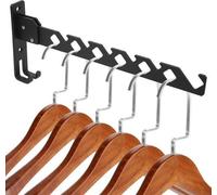 Ganchos abatibles de pared de acero inoxidable cepillado marca Unyqoos®, 31x13x3 cm – Plegables 180°, resistentes a arañazos y deformaciones, ideales para ropa y accesorios, se montan con tornillos/ta