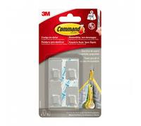 Ganchos acero inoxidable pequeños command 3m
