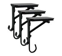 Ganchos de Calcetines Navideños para Chimenea Set De 3 Metálico Ajustable