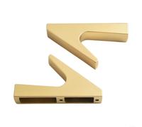 Ganchos de pared de aleación de aluminio para colgar ropa, sombreros, bolsas, sin daño, gancho utilitario, baño, cocina, entrada, organizador dorado, plateado, negro, gris, paquete de 2 (dorado)