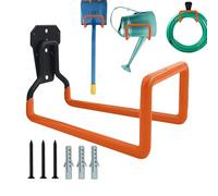 Ganchos de pared de garaje resistentes para herramientas | Ganchos de utilidad para césped, taller, patio, cobertizo, sótano, jardín, manguera de alambre, escoba, escalera