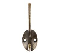 Ganchos de pared para uñas de hardware 1pc zinc aleación abrigo ropa toalla doble clavija puerta suspensión soporte gancho baño bastidor de pared montado en la pared gancho de abrigo Ganchos de suspen