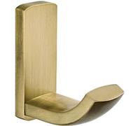 Ganchos de pared y toallas Ibzoa® de latón, acabado bronce cepillado – 7 x 6,8 x 2,8 cm, 175 g, tornillos ocultos, resistentes a la corrosión, para baño/dormitorio/cocina