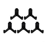 Ganchos de plástico ABS resistentes para cobertizos verticales (5 piezas) | Plástico ABS resistente, se adapta al revestimiento vertical, evita el desorden de herramientas, listo para garaje