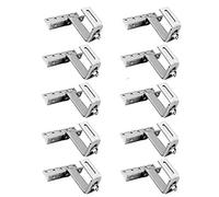 Ganchos de techo de acero inoxidable Offgridtec - 10 unidades, ajustables en 3 direcciones