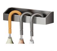 Ganchos magnéticos de almacenamiento para cocina, nevera, puerta, organizador, no requiere taladro, metal reutilizable para montaje en superficie, imán fuerte, espacio de acero al carbono (A)