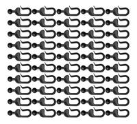 Ganchos para cenador - ABS 0,85 x 0,35 cm | Drape Hanging Rings, Pérgola Curtain Hooks Set 50 Pack | Heavy Duty Rust Resistant Clips for Garden Patio Fence Bedroom Bathroom Indoor Outdoor Decoration