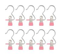 Ganchos para colgar ropa, pinzas de ropa, 10 unidades, organizador de armario, clip para ropa, ganchos para botas, clips de acero inoxidable, perchas multiusos, clip individual para botas altas