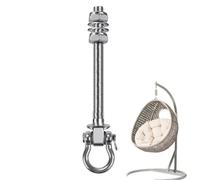 Ganchos para hamaca para soporte, pernos y tornillos resistentes para | Kit de montaje de hamaca de capacidad de carga de 1500 libras para madera y metal, correa de árbol, accesorios de techo