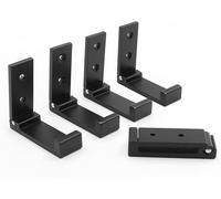 Ganchos plegables de aluminio, juego de 5 unidades, para baño, dormitorio, ropa