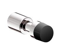 Ganchura emco system2, con tope de puerta, cromo/negro, 357721200