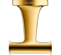 Ganchura toallero doble Duravit Starck T, 0099303400, Color: Oro pulido