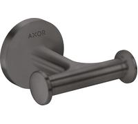 Ganchura toallero universal AXOR de hansgrohe, doble, 42812340, Color: Cromo negro cepillado