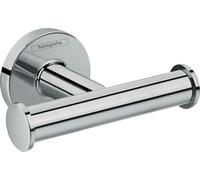 Ganchura toallero universal hansgrohe Logis, doble, cromado, 41725000