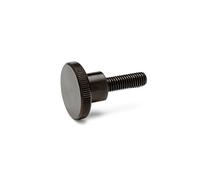 ganter Norma Elementos | alta Tornillos - Din 464 | rosca M4 | Acero bruñido, negro, DIN 464-M4-12