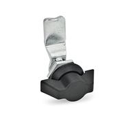 ganter Norma Elementos | Cierres con botones Element - GN 115 | pulsador con mordaza plástico | 1 pieza, negro, GN 115-SK-20
