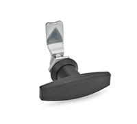 ganter Norma Elementos | Cierres con botones Element - GN 115 | pulsador con T de griff| 1 pieza, negro, GN 115-ST-32