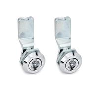 ganter Norma Elementos | Cierres mediante llave - GN 115 | pulsador con doble Barba, 2 unidades), plateado, GN 115-VDE-4