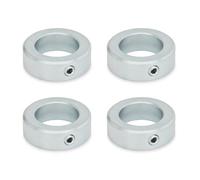 Ganter Normelemente | Anillos de ajuste, acero galvanizado, 4 unidades, tornillo roscado con hexágono interior DIN 914, orificio de 10 mm, GN 705-10-E-ZB