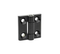 Ganter Normelemente Bisagra para cargas pesadas de acero inoxidable NI | con mayor resistencia | 50 x 50 mm | GN 237.3-NI-50-50-A-SW