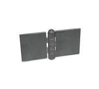 Ganter Normelemente | Bisagra para soldar - GN 1366-ST-120-60-A-BL | Perfil de acero | BxL: 120x60 mm