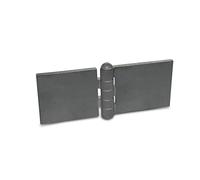 Ganter Normelemente | Bisagra para soldar - GN 1366-ST-160-80-A-BL | Perfil de acero | BxL: 160x80 mm