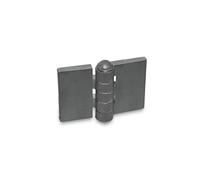 Ganter Normelemente | Bisagra para soldar - GN 1366-ST-60-30-A-BL | Perfil de acero | BxL: 60x30 mm