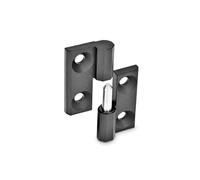 Ganter Normelemente | Bisagras desplegables | Zinc fundido a presión | GN 337-ZD-50-50-A-1-SW | 50x50mm | tope derecho