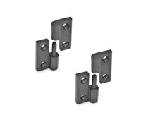 Ganter Normelemente | Bisagras extraíbles de plástico | cojinete fijo izquierdo | 60x60mm | GN 337.1-60-60-8-A-2-SW