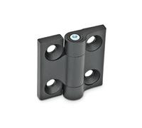 Ganter Normelemente | bisagras | fricción ajustable | par ajustable | resistencia a la fricción | GN 437-ZD-40-40-A-SW | zinc fundido a presión | 40 x 40 mm