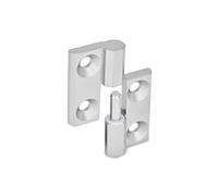Ganter Normelemente | Bisagras suspendibles | Acero inoxidable | GN 337-NI-60-60-A-1-GS | 60 x 60 mm | tope derecho