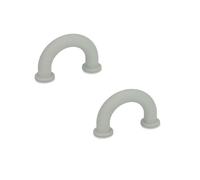 Ganter Normelemente , GN 224.3-10-40-B3,5-GR - Tirador para muebles, 2 unidades, plástico gris, distancia entre orificios de 40 mm