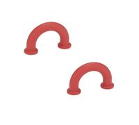 Ganter Normelemente , GN 224.3-10-40-B3,5-RT - Tirador para muebles, 2 unidades, plástico rojo, distancia entre orificios de 40 mm
