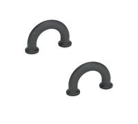 Ganter Normelemente , GN 224.3-10-40-B3,5-SW - Tirador para muebles, 2 unidades, plástico negro, distancia entre orificios de 40 mm