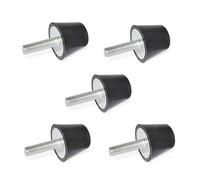 Ganter Normelemente GN 253-19-M5-6-55 - Tope con tornillo, color negro, rosca d2: M5 x 6