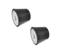 Ganter Normelemente GN 253-32-M8-55 - Tope con muesca interior, negro, diámetro: 32 mm, rosca: M8