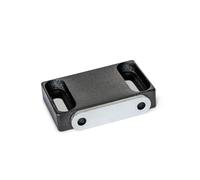 Ganter Normelemente GN 4470-50-C2-F-SW Cierres magnéticos, Negro, Form F