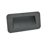 Ganter Normelemente | Mango de zinc fundido a presión | Montaje desde la parte posterior | Ancho 127 mm | GN 7330-127-C-1-SW | Mango de carcasa