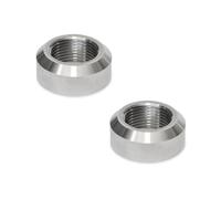 Ganter Normelemente Manguito de soldadura, manguito de acero inoxidable, 2 unidades, rosca en pulgadas G3/4, con bisel, GN 7490-NI-G3/4-A