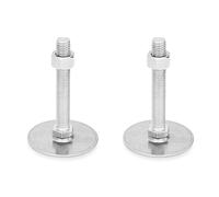 Ganter Normelemente | Patas ajustables de acero inoxidable - GN 41-40-M12-80-D0-SK | diámetro del pie 40 mm