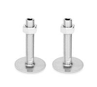 Ganter Normelemente | Patas ajustables de acero inoxidable, GN 41-60-M16-125-D0-UK, diámetro del pie: 60 mm